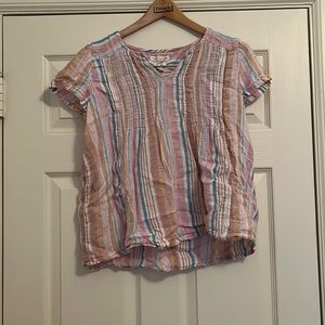 MULTICOLOR SHORT SLEEVE SHIRT!! SIZE M!! BRAND: C&C CALIFORNIA